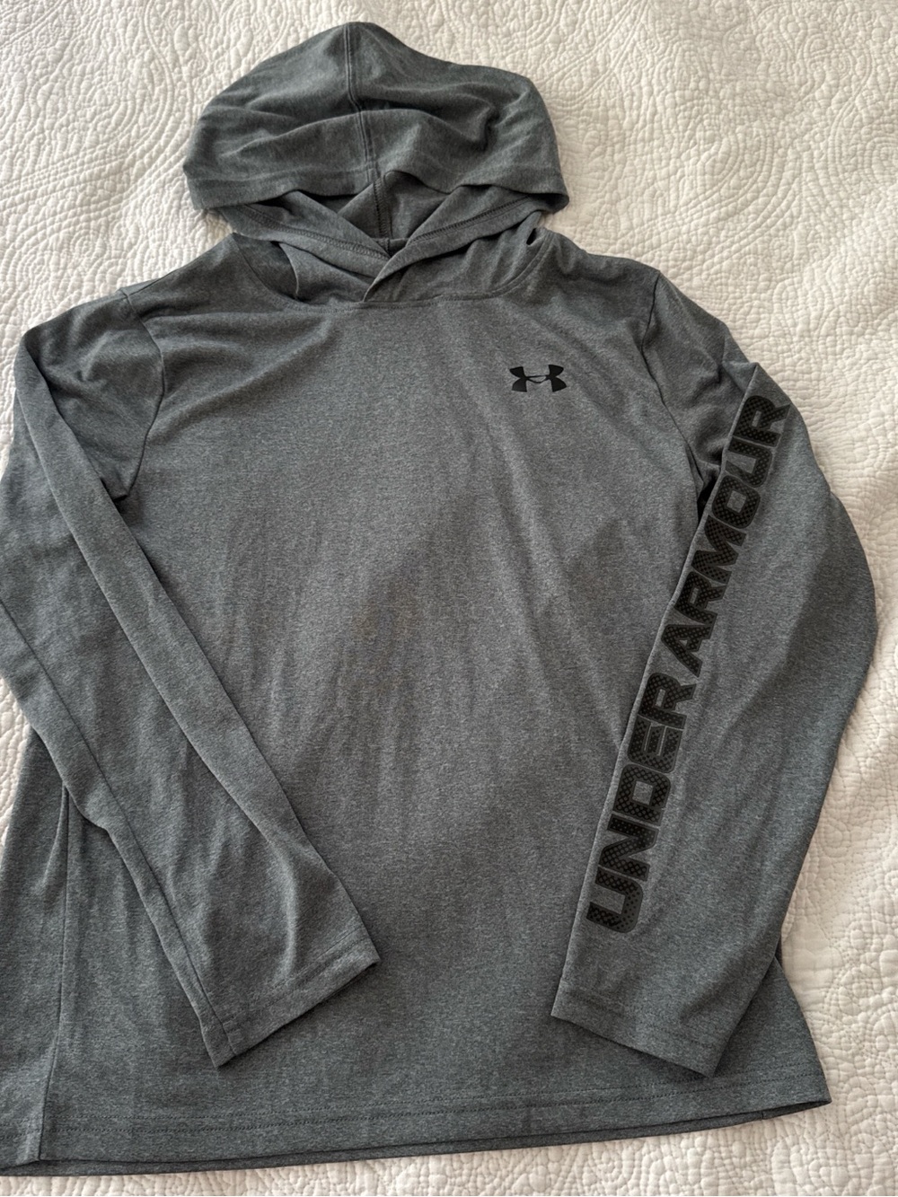 Under Armour Kids Grey Hoodie - Youth Large